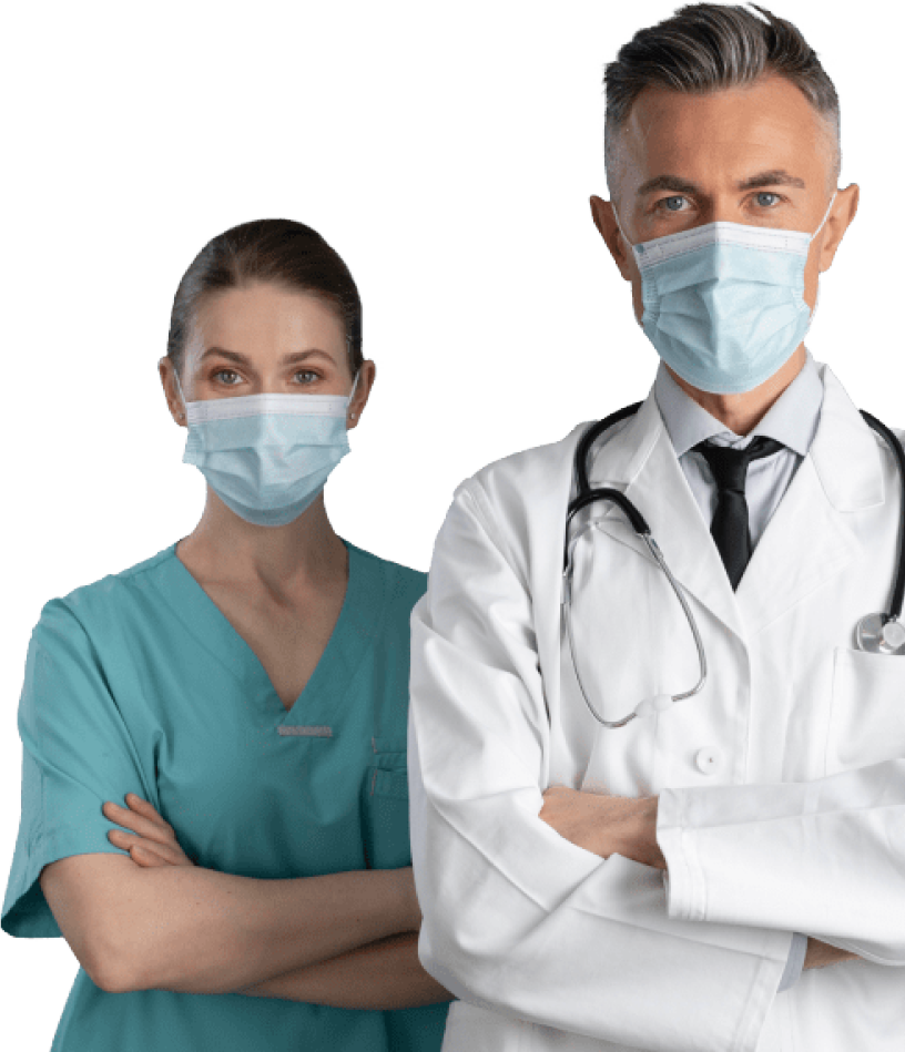 Doctors welcoming new patients