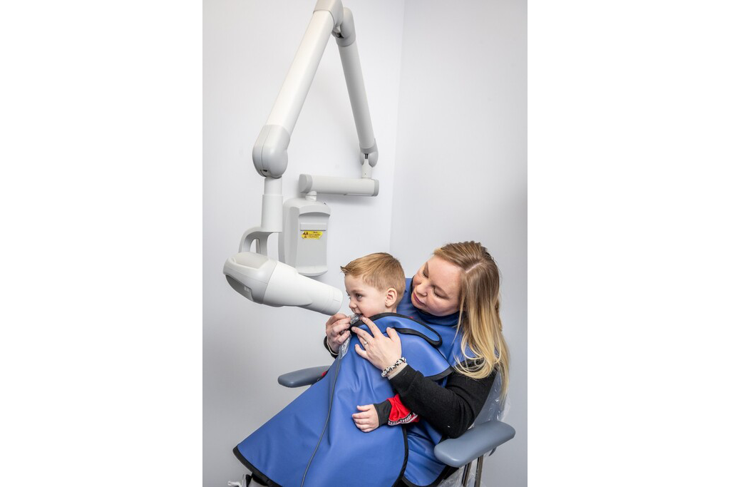 Patient in the Atlas Park Dental Office