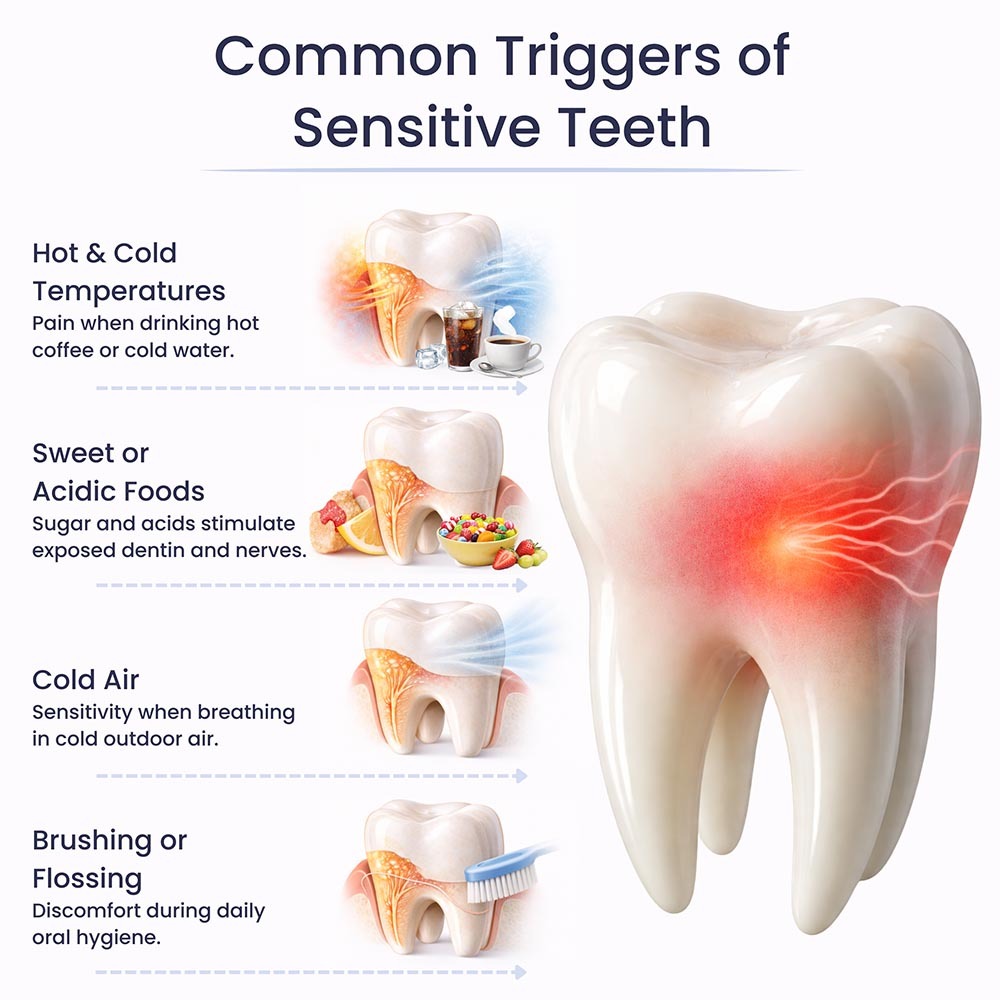 Common Triggers of Sensitive Teeth