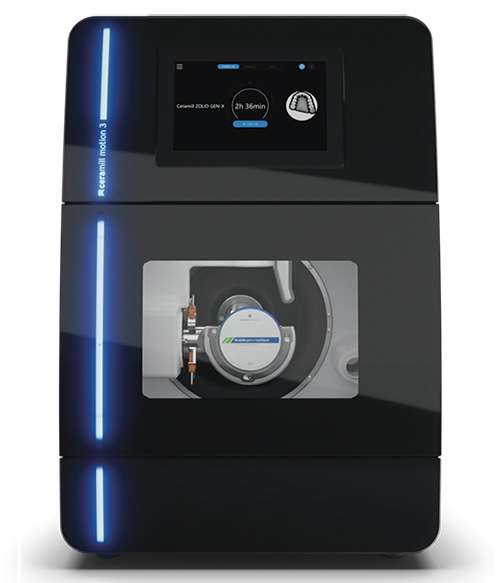 Ceramill Motion 3 CAD CAM dental milling machine used for same day crowns